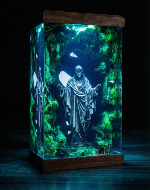 "Light of Life" Resin Lamp