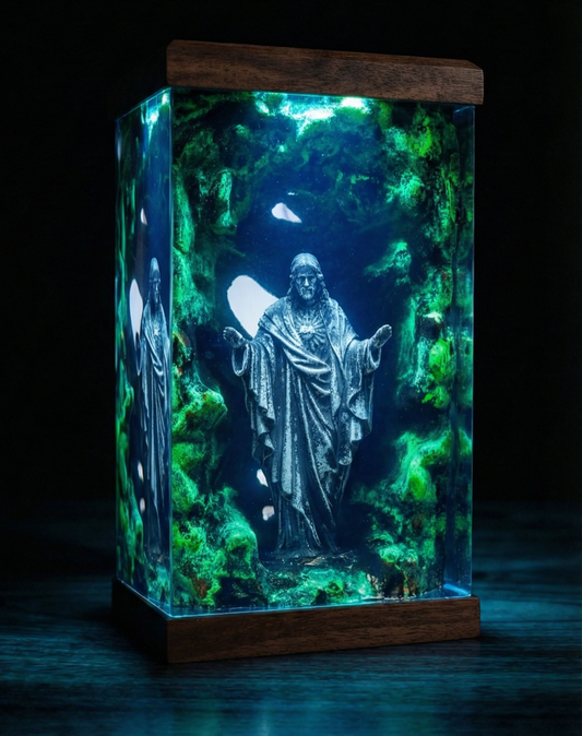 "Light of Life" Resin Lamp