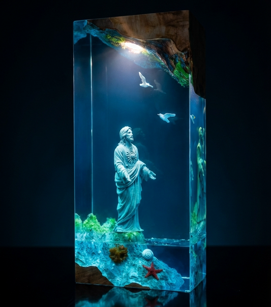 "By The Sea" Resin Lamp