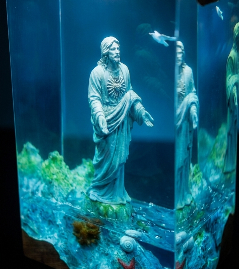 "By The Sea" Resin Lamp