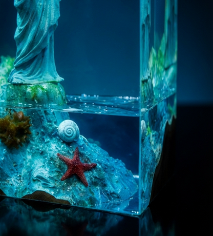 "By The Sea" Resin Lamp