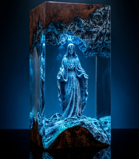 "Blessed Mother" Resin Lamp